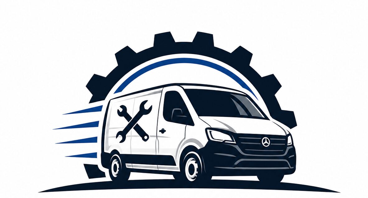 Mobile Mechanic Hertfordshire logo, horizontal version