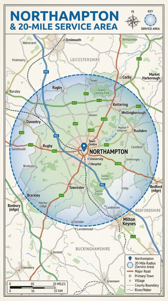 Hertfordshire Mobile Mechanic map